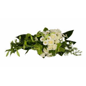 Afscheidsbloemen witte lelies anthurium